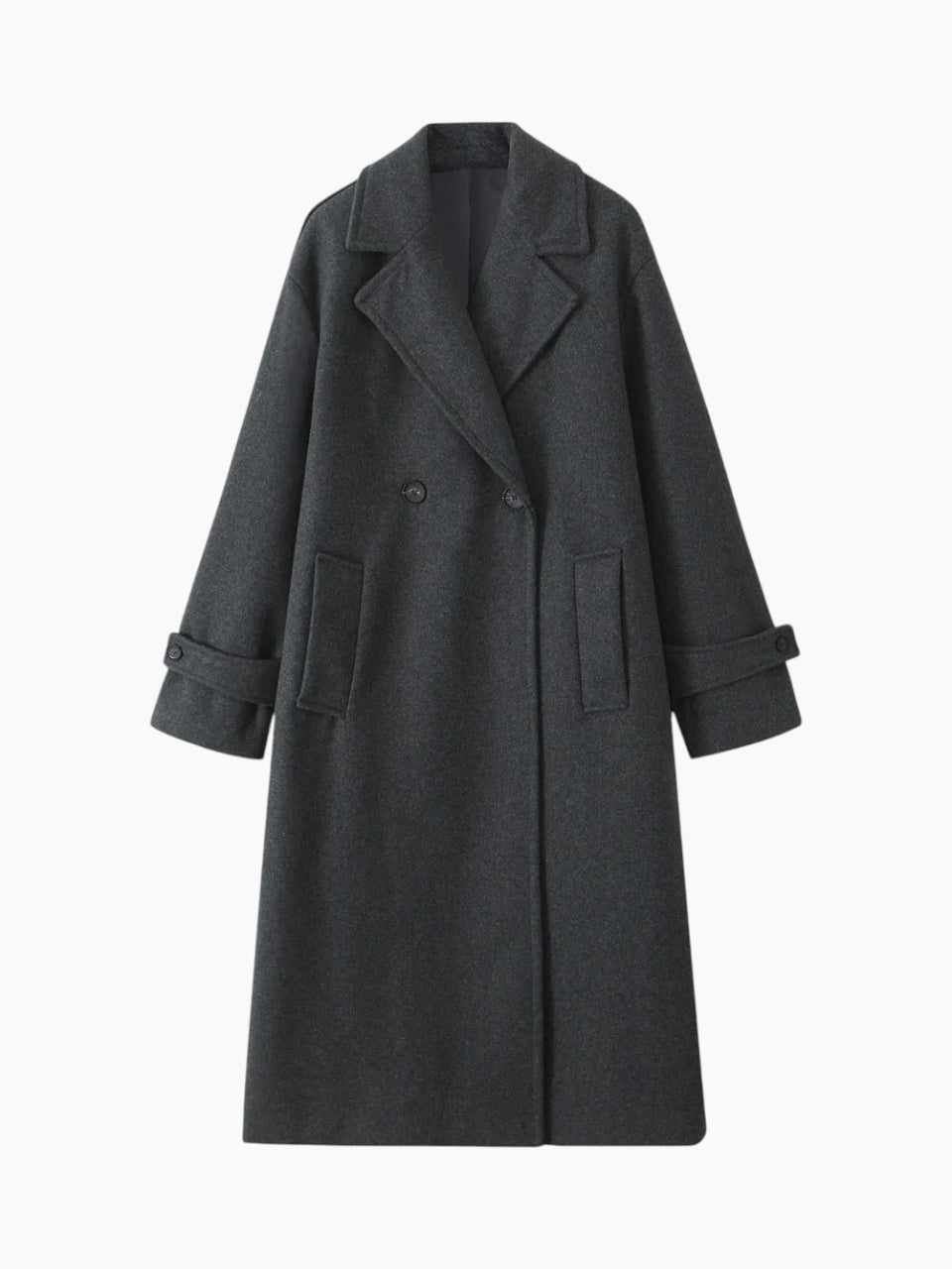 Trench-coat femme coupe droite à double boutonnage - Élégant et coupe-vent