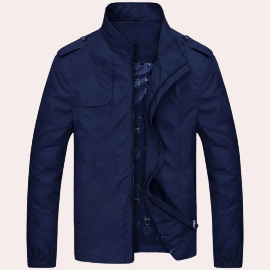 Giacca antivento con cerniera da uomo – Giacca leggera e casual