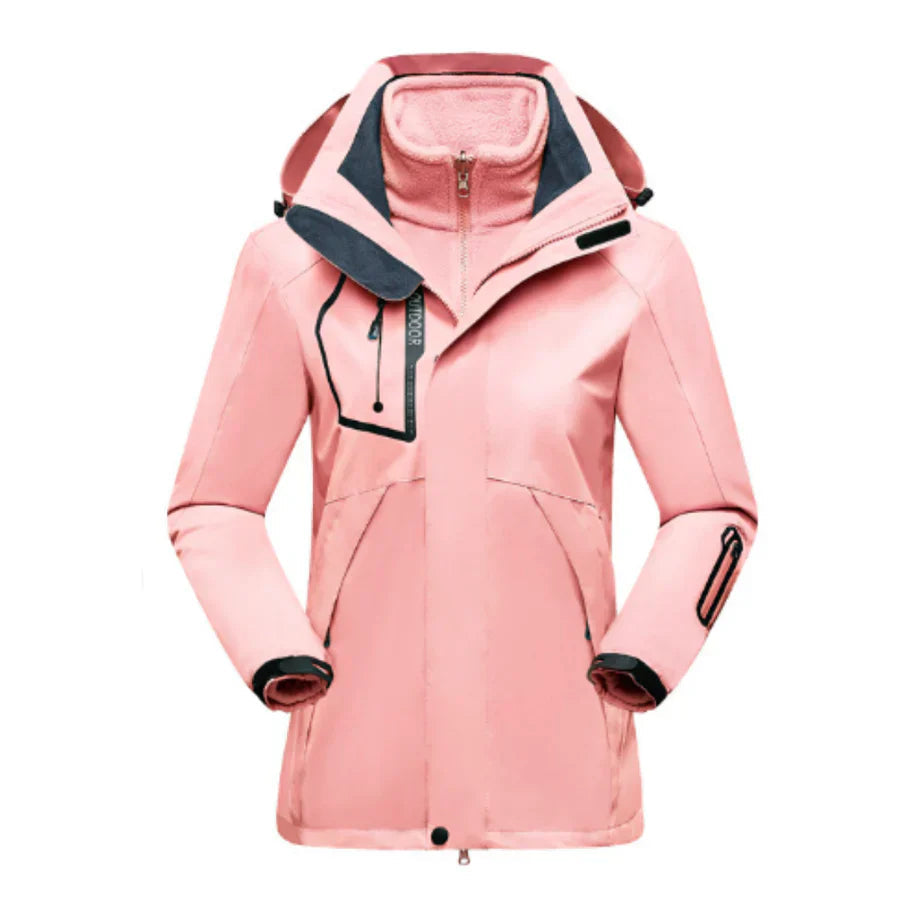 Giacca da sci impermeabile da donna – Cappotto invernale da snowboard dal taglio sportivo