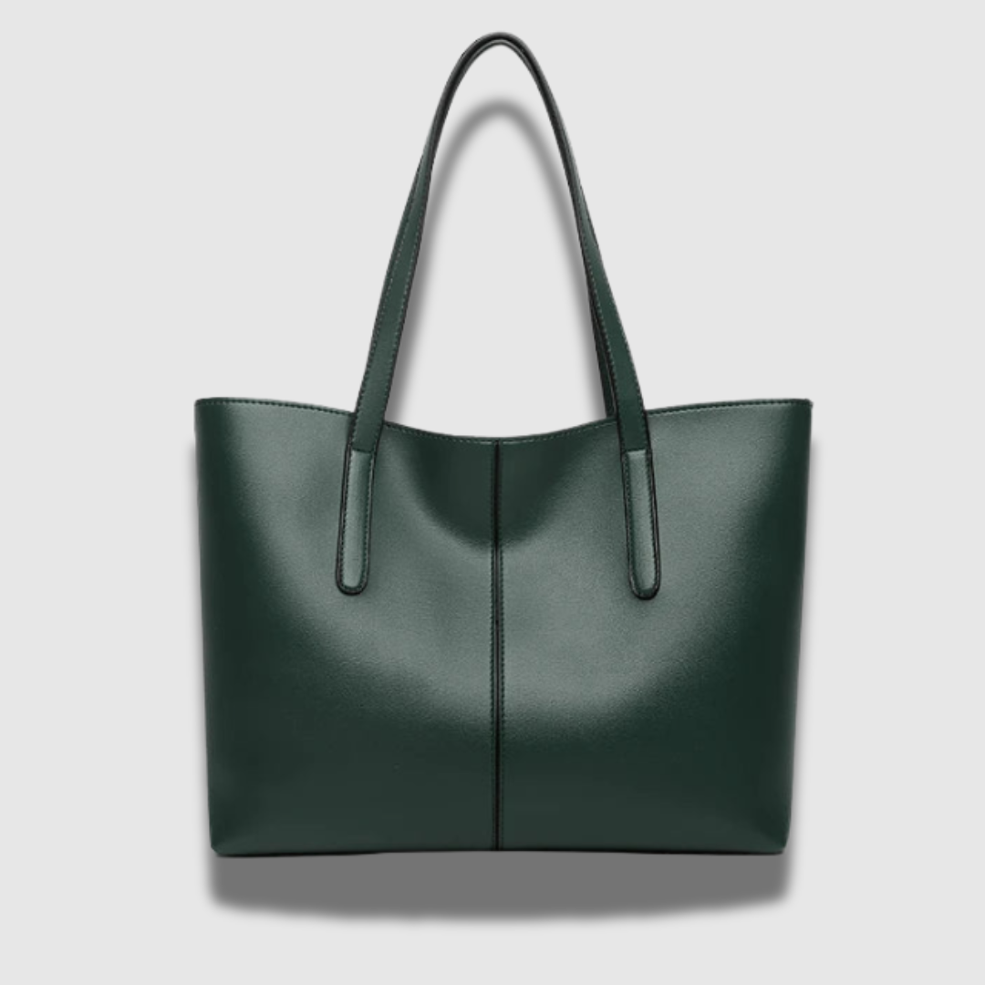 Sofisticata borsa da viaggio elegante in pelle lucida di prima qualità