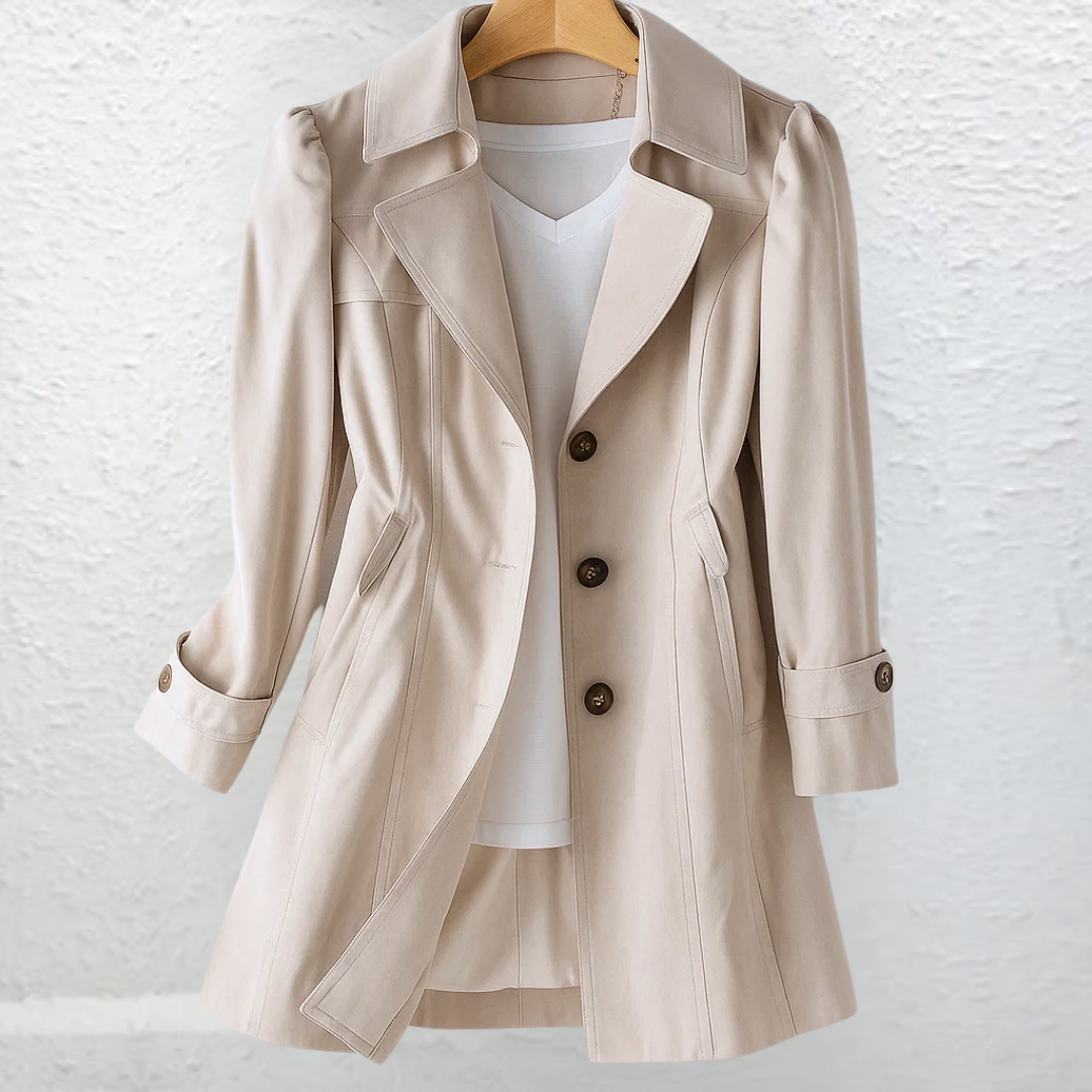 Cappotto donna vintage lungo con bottoni - Elegante e raffinato
