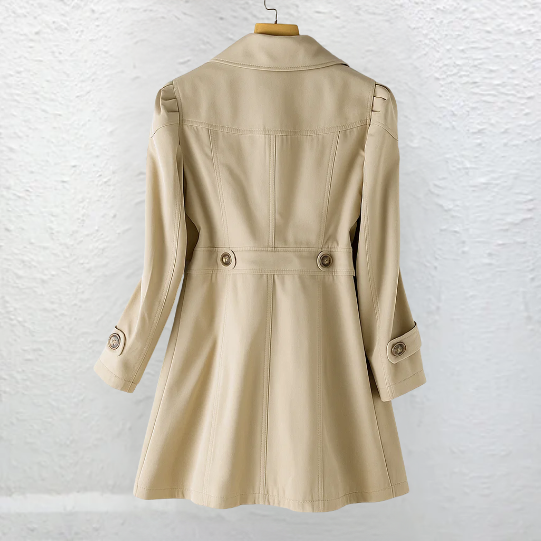 Cappotto donna vintage lungo con bottoni - Elegante e raffinato