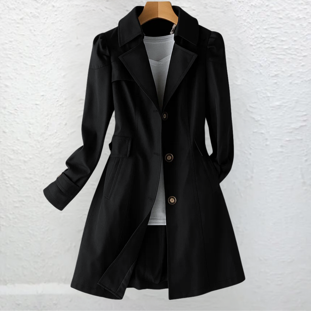 Cappotto donna vintage lungo con bottoni - Elegante e raffinato