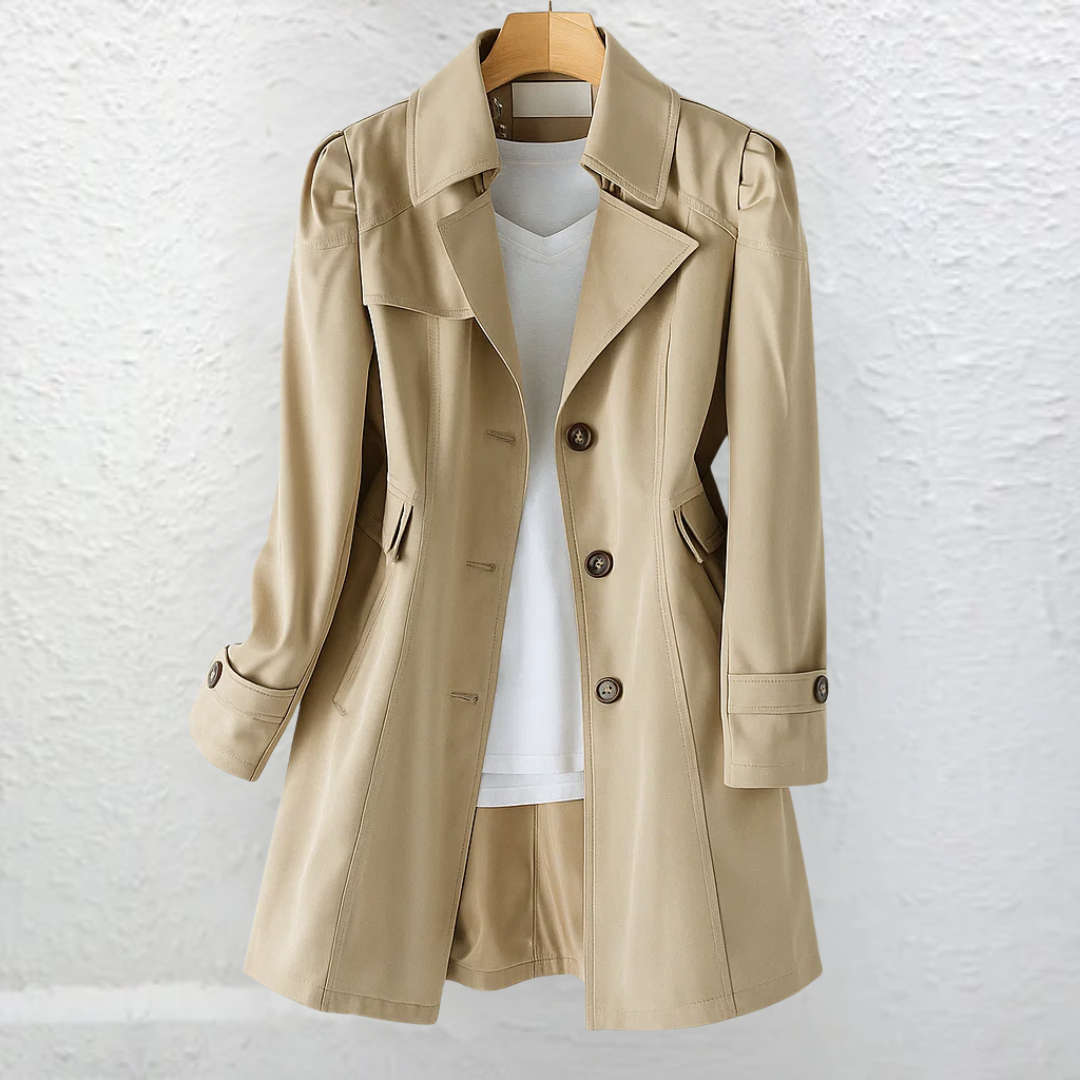 Cappotto donna vintage lungo con bottoni - Elegante e raffinato