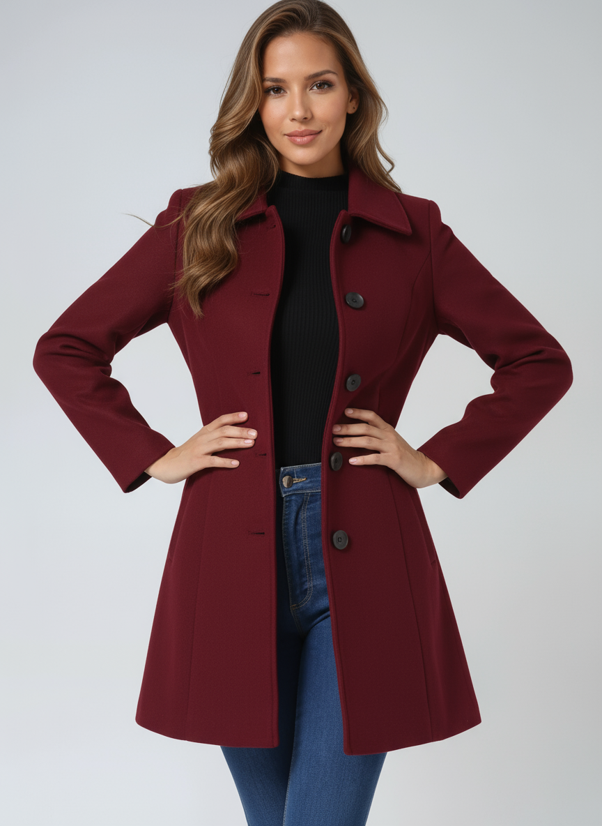 Trench invernali monopetto da donna