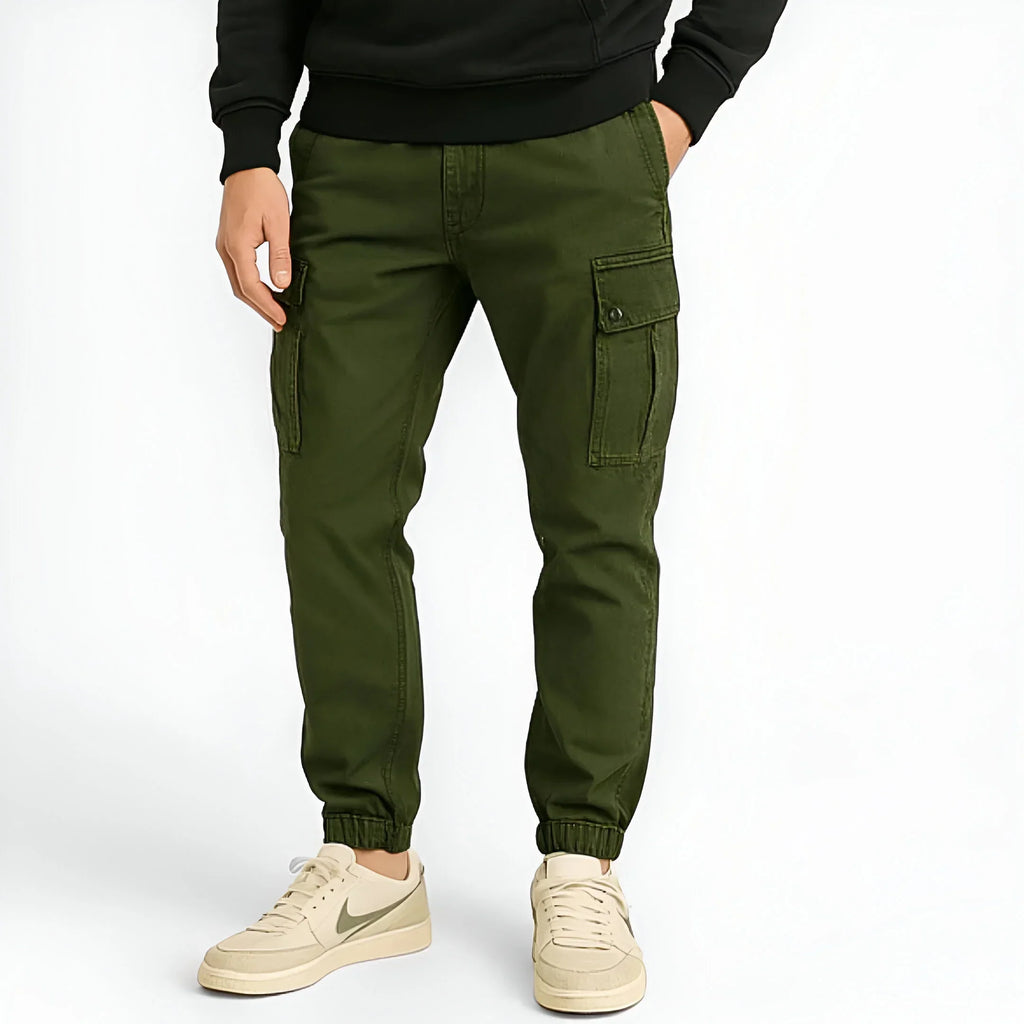 Pantaloni cargo in cotone da uomo