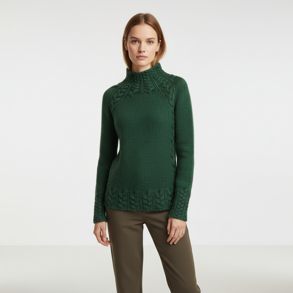 Jersey de mujer de punto suave - Sencillo y cálido
