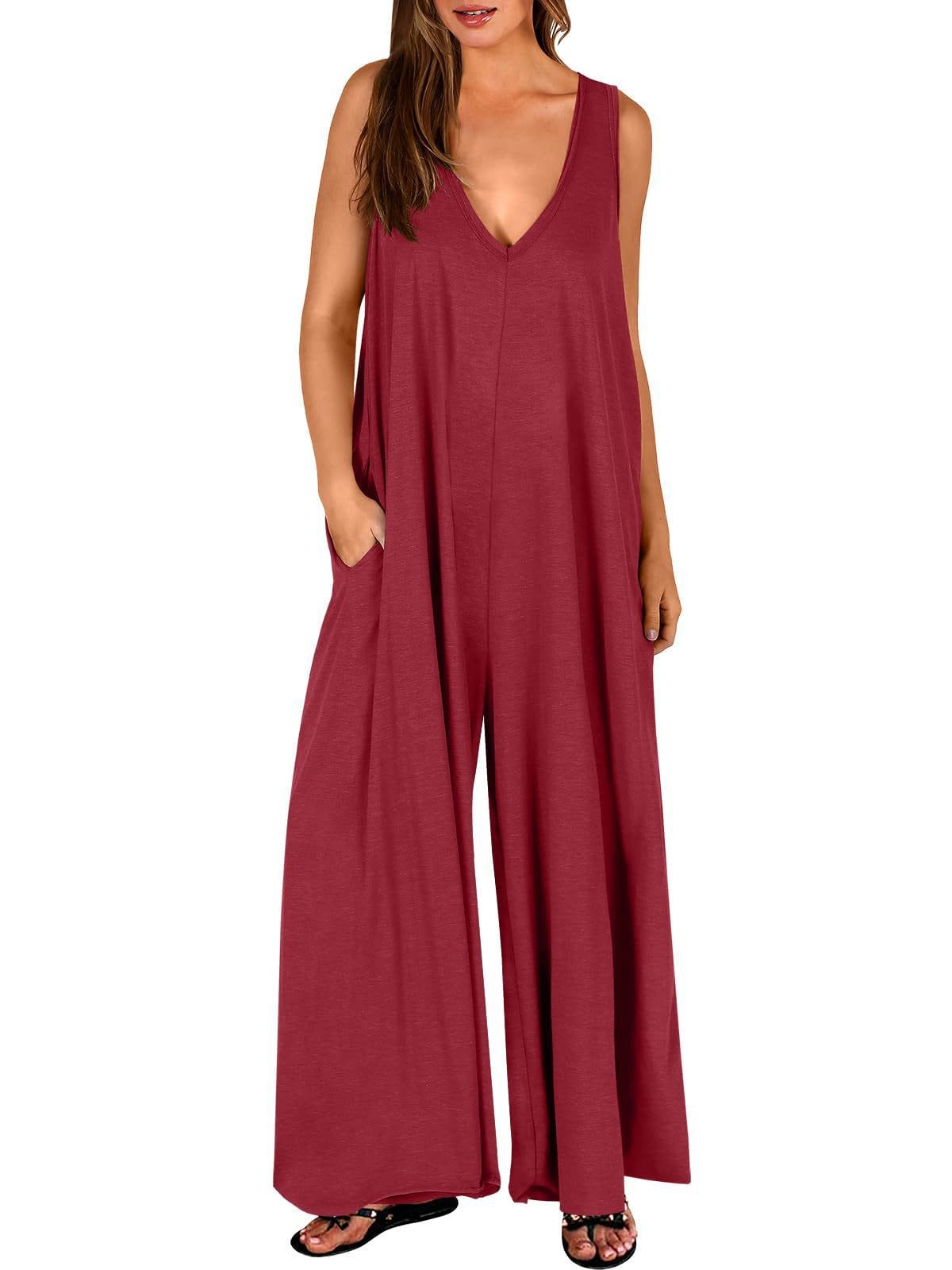 Tuta intera donna autunno – Jumpsuit morbida traspirante comoda per ogni figura