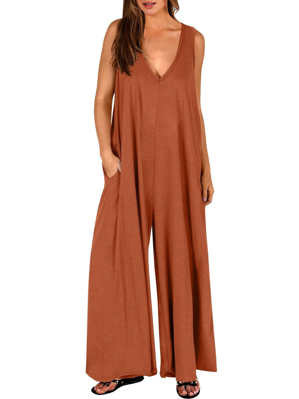 Tuta intera donna autunno – Jumpsuit morbida traspirante comoda per ogni figura