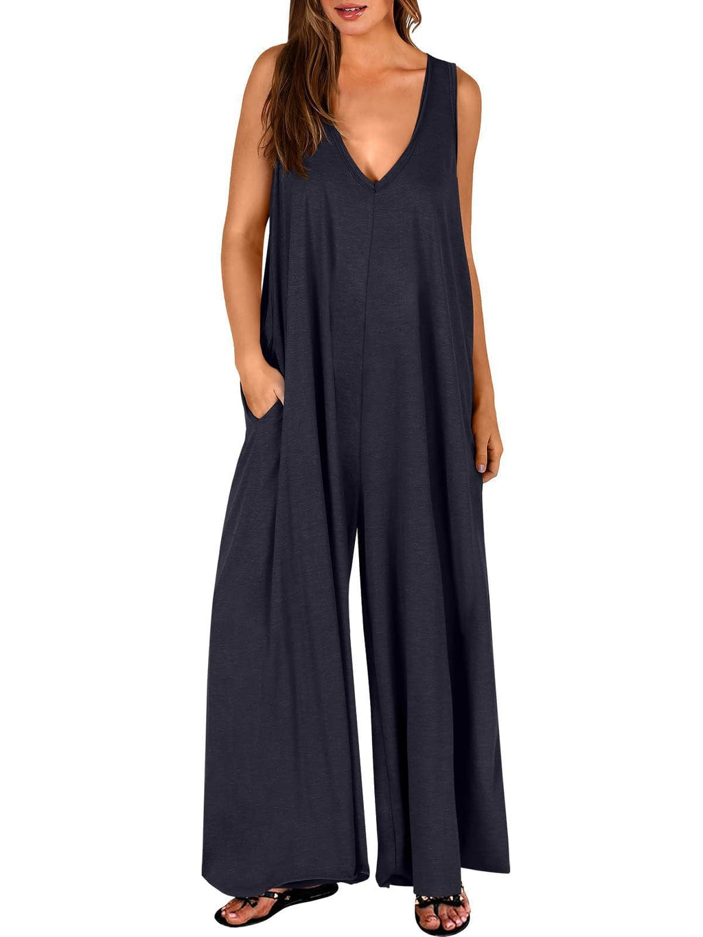 Tuta intera donna autunno – Jumpsuit morbida traspirante comoda per ogni figura
