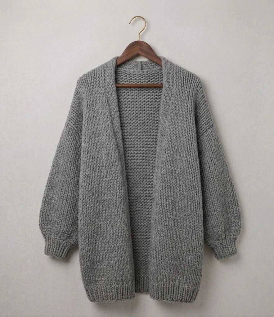 Cardigan oversize donna in maglia - Morbido e relax