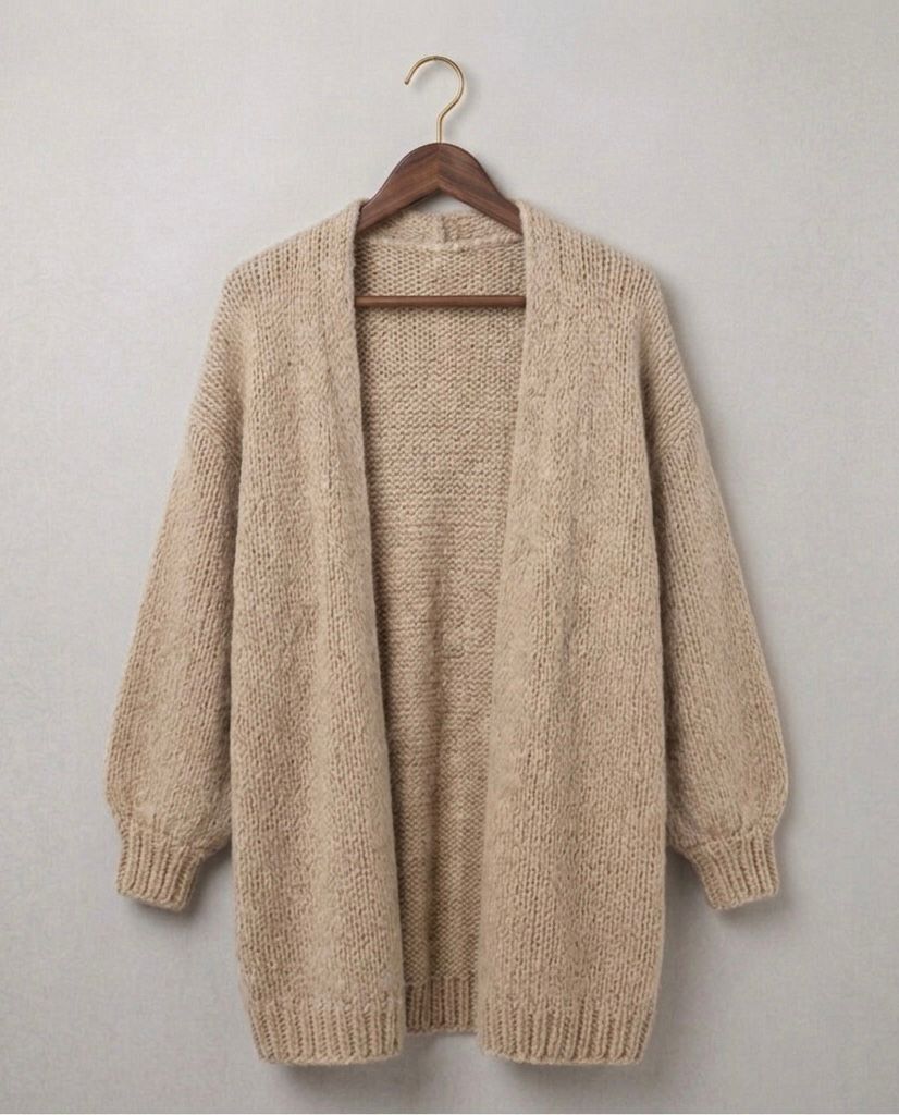 Cardigan oversize donna in maglia - Morbido e relax