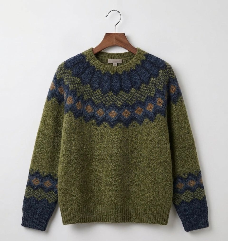 Nordisk striktrøje til kvinder - Varm og med heritage-look
