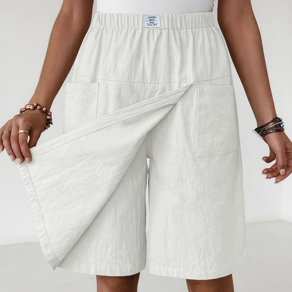 Libertine - Gonna short con vita elasticizzata e tasche - Pratica e femminile