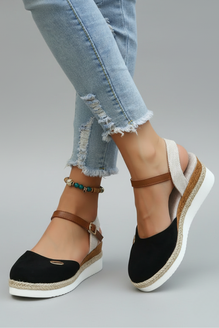 Espadrillas Donna Punta Chiusa - Sandali con Cinturino Slingback