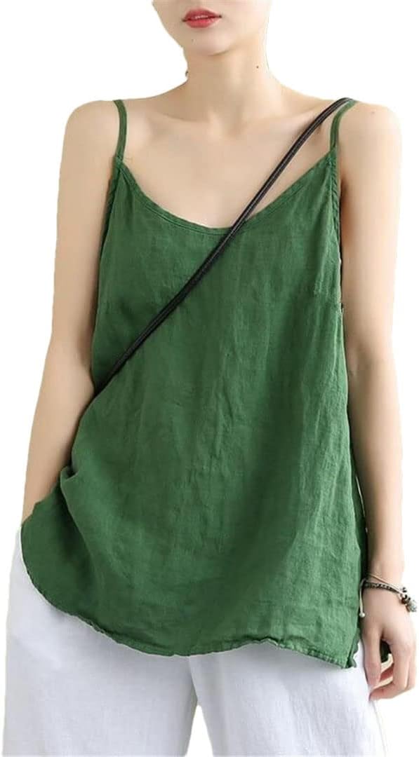 Canotta da donna con scollo rotondo – Senza maniche, casual ed essenziale