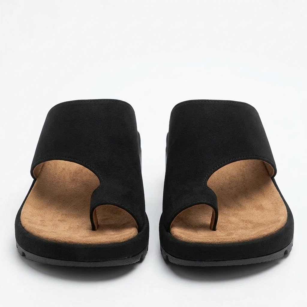 Sandali da donna infradito con zeppa – Comfort antiscivolo