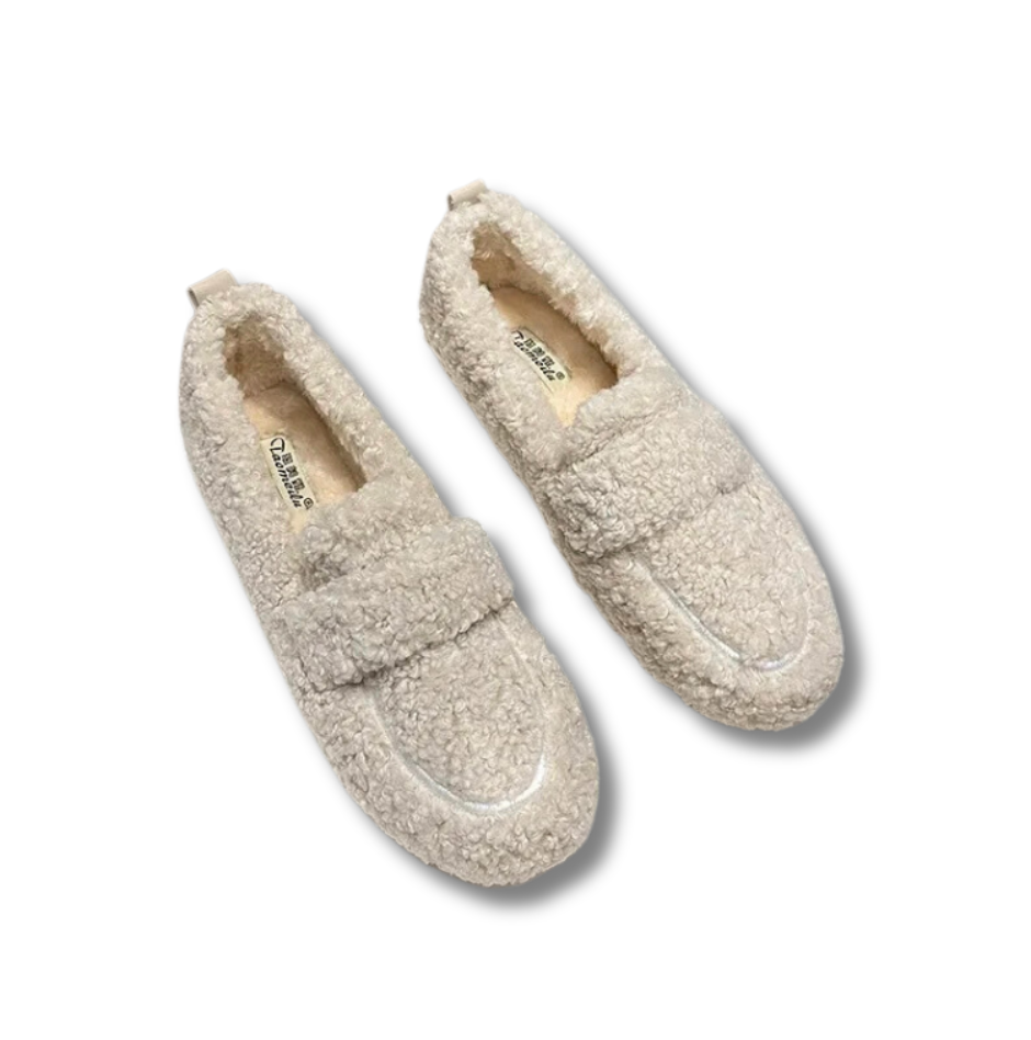 Comode scarpe invernali da donna – Comode scarpe slip-on con fodera in pile