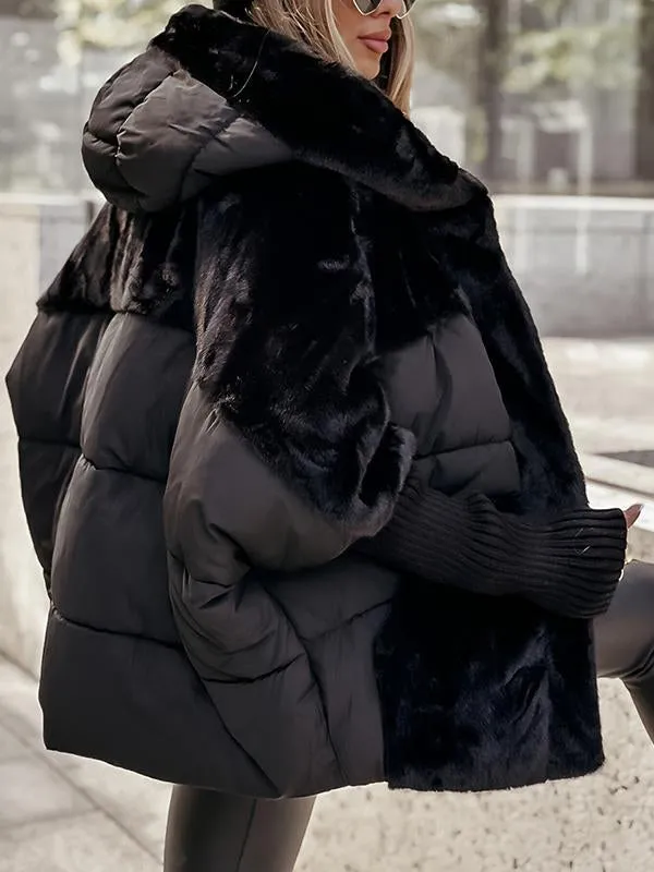 Cappotto invernale da donna | Trapuntato con cappuccio
