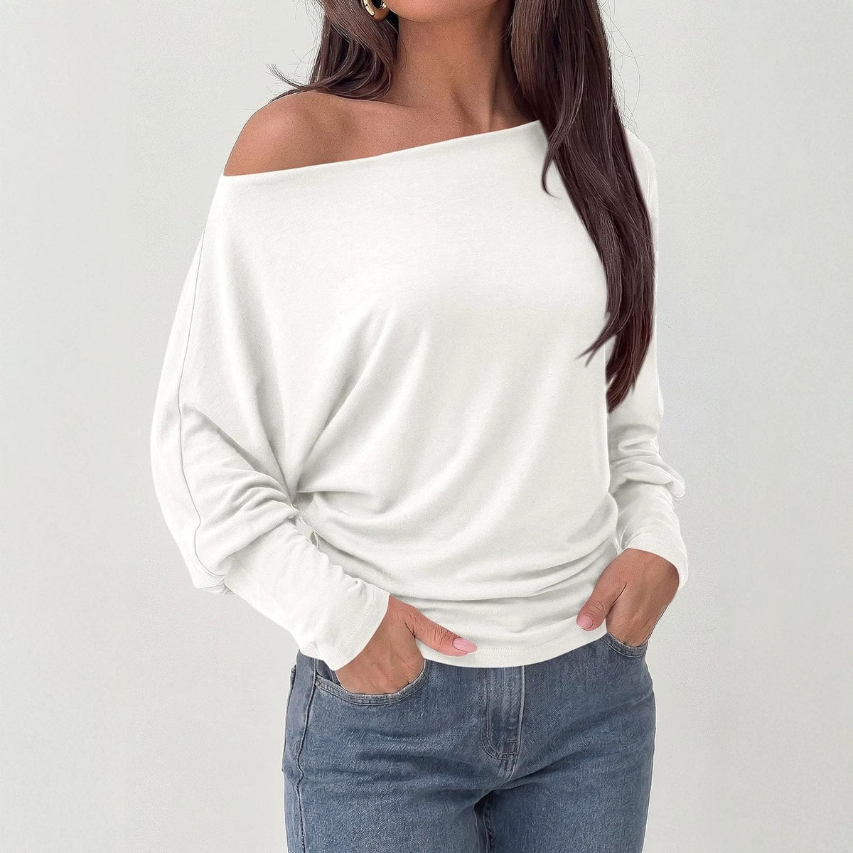 Top femme à manches chauve-souris - Polyvalent et doux