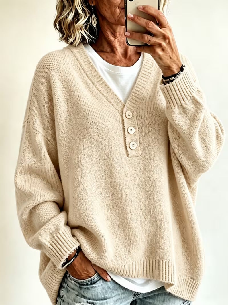 Jersey casual de mujer de color liso: estilo suave y cómodo para el día a día