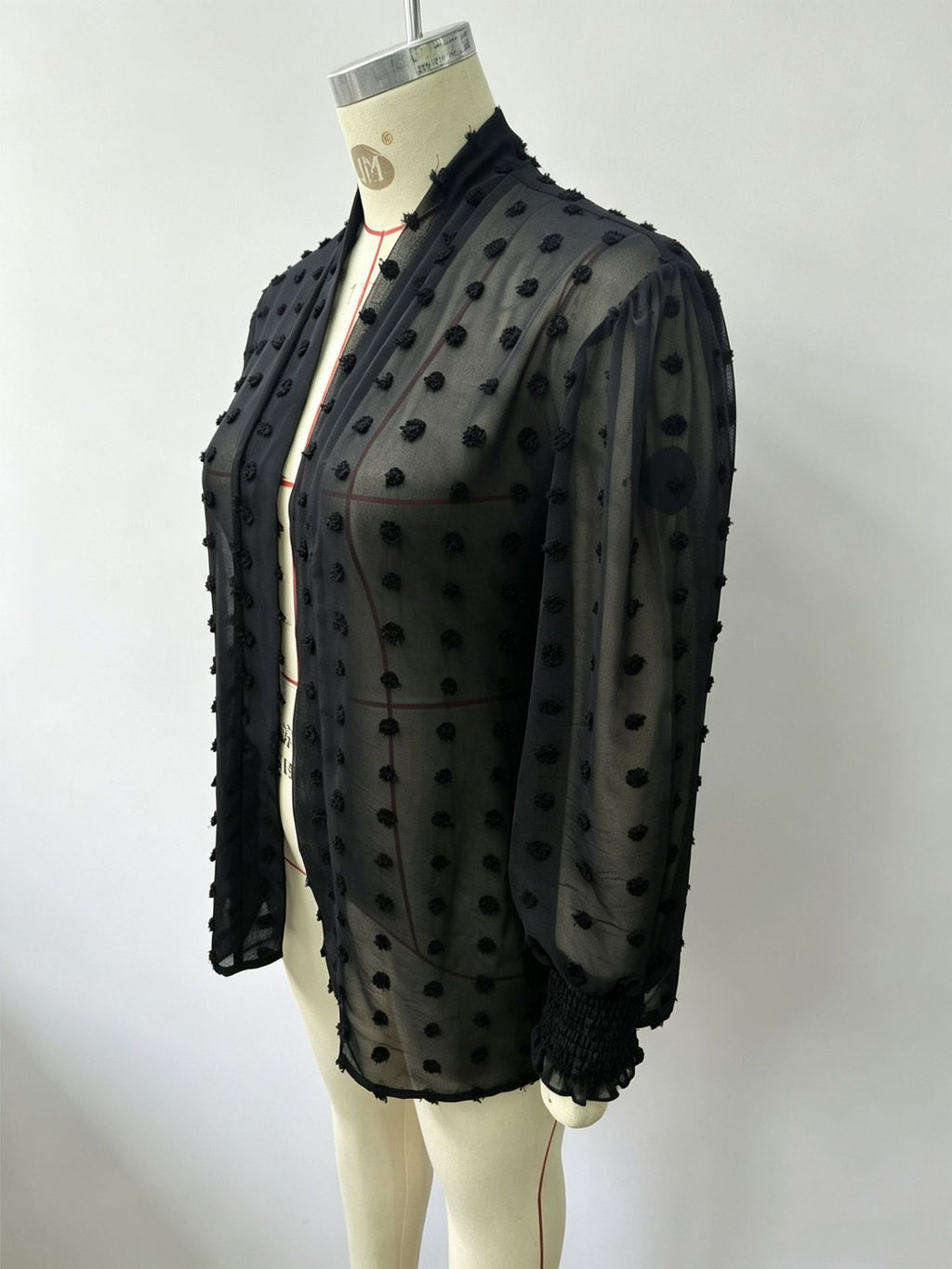 Gilet automnal femme avec pompons - Léger et respirant