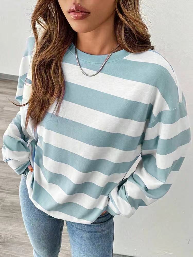 Top de mujer a rayas y manga larga - Informal y moderno
