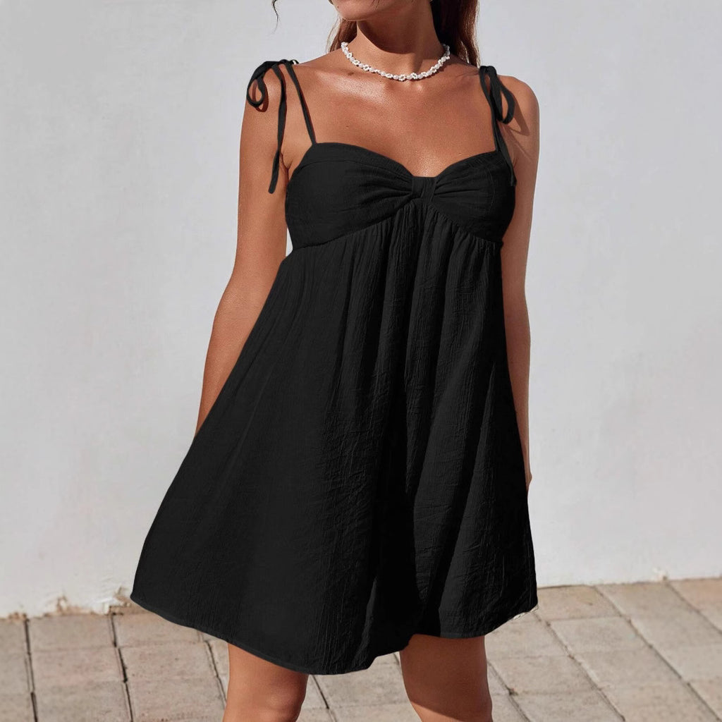 Elegante mini abito semplice da donna – Vestibilità comoda e alla moda