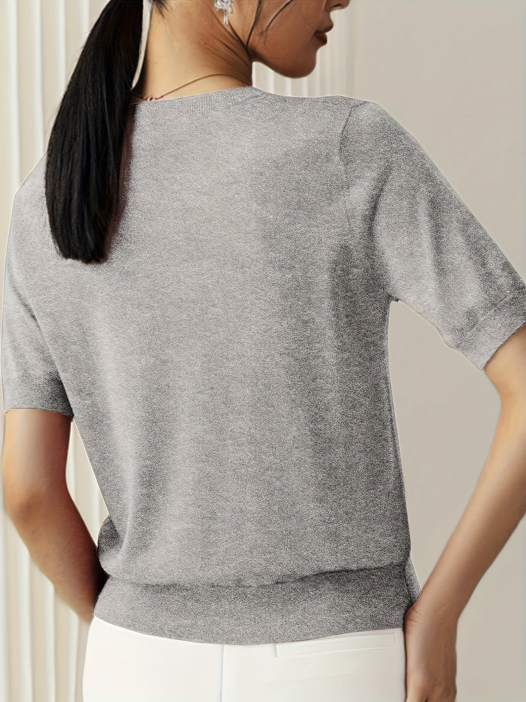 Maglione Donna Leggera Manica Corta Casual – Premium, Estiva, Confortevole