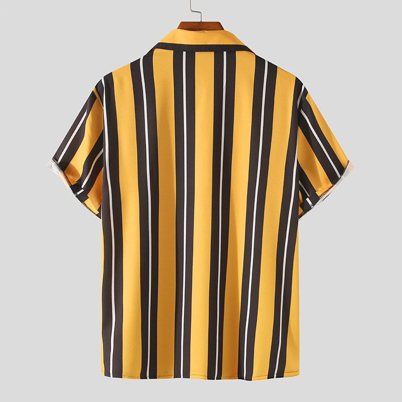 Camicia estiva casual premium da uomo - Camicia streetwear a maniche corte