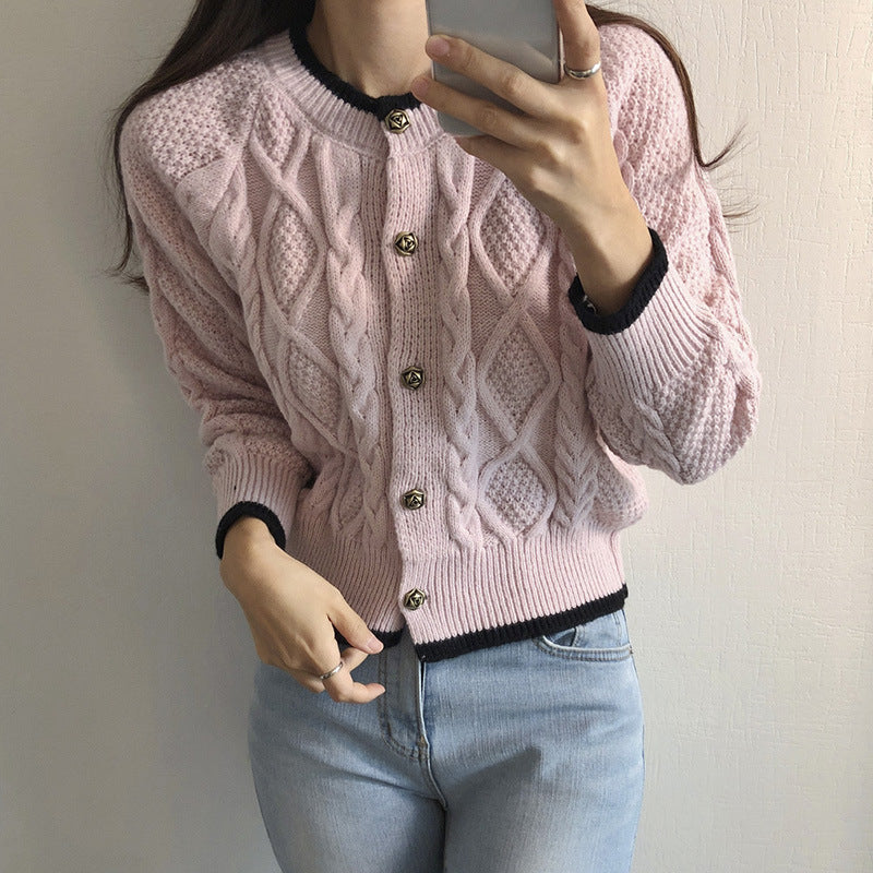 Cardigan donna colorblock con bottoni - Morbido e trendy