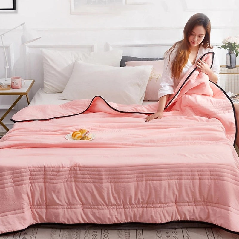 Coperta rinfrescante ipoallergenica - Leggera e lavabile in lavatrice, comfort ottimale per chi dorme al caldo, 200x150 cm