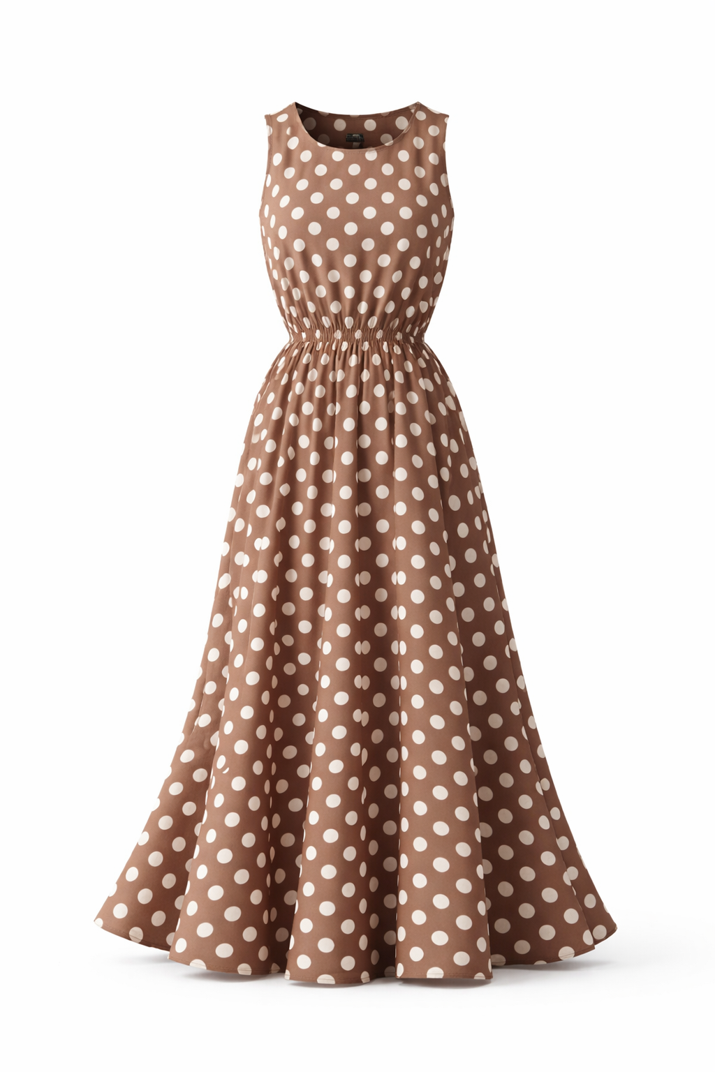Abito da donna a pois – Taglio femminile e stile rétro chic