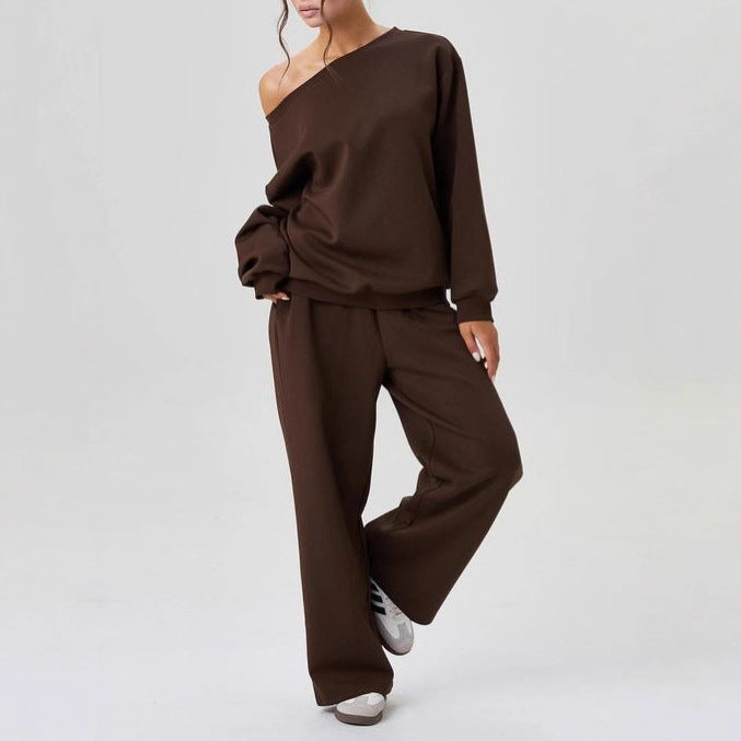 Set Due Pezzi Donna Casual – Stile Sportivo con Spalle Scoperte