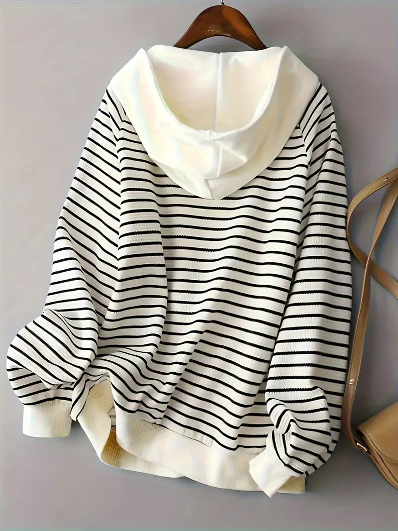 Giacca leggera con cappuccio da donna dalla vestibilità comoda, ideale per l'autunno