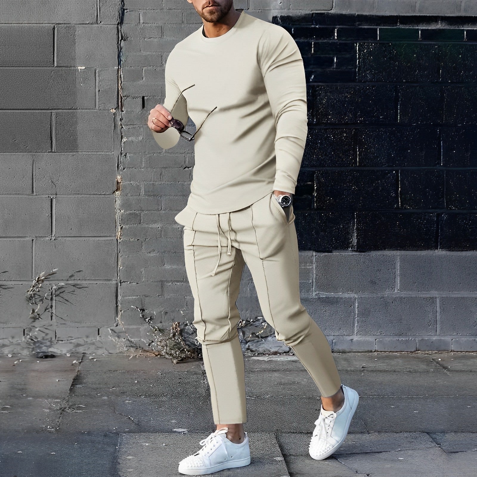 Set di pantaloni Premium Slim Modern Jumper da uomo