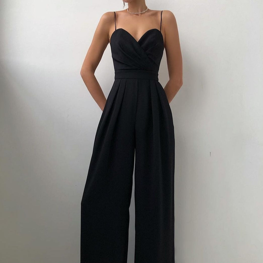 Tuta da donna con spalline sottili - Fluida ed elegante