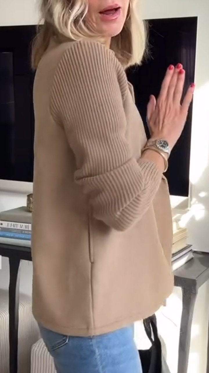 Elegante blazer da donna con maniche a rete
