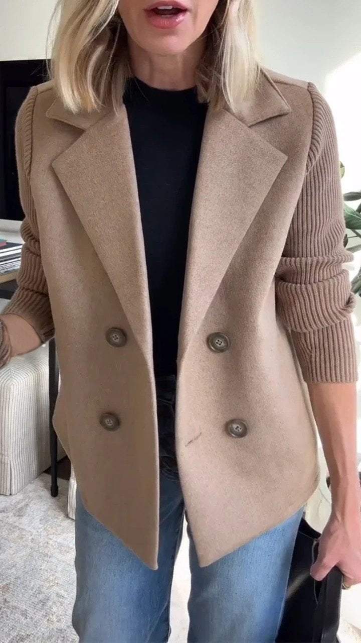 Elegante blazer da donna con maniche a rete