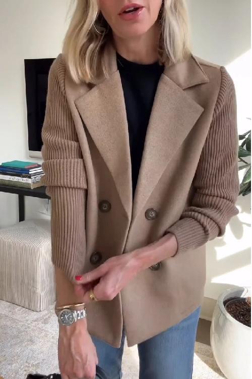Elegante blazer da donna con maniche a rete