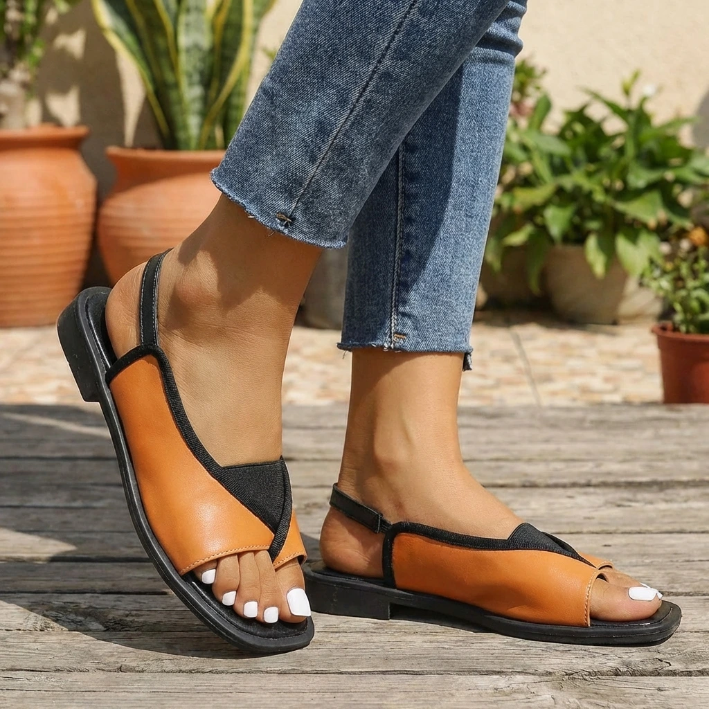 Sandali bassi slingback da donna – Aperti e comodi