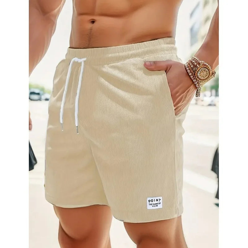 Shorts da uomo con coulisse – casual leggeri estivi con tasche