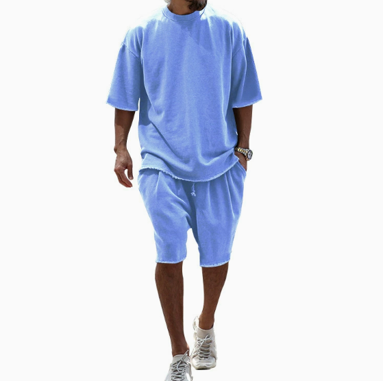 Conjunto veraniego ligero para hombre – Mono casual cómodo y moderno