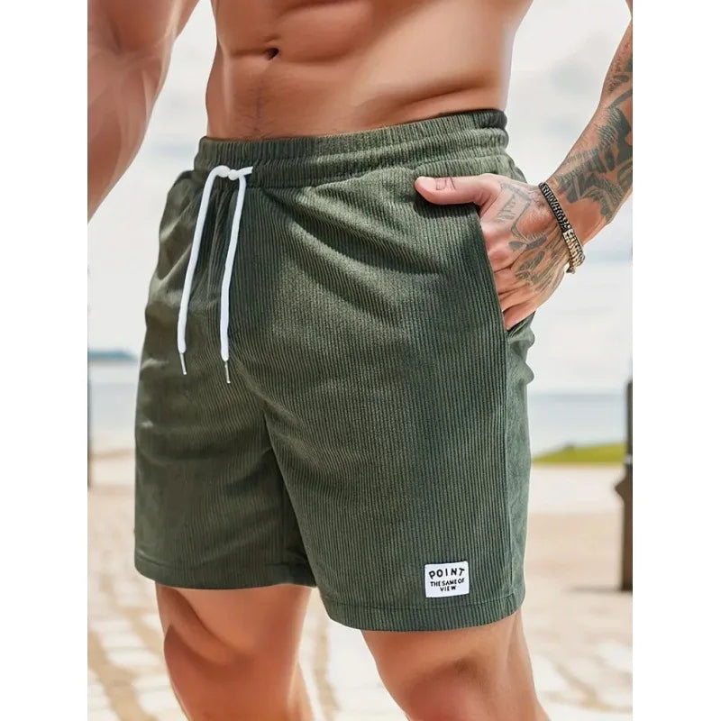 Shorts da uomo con coulisse – casual leggeri estivi con tasche