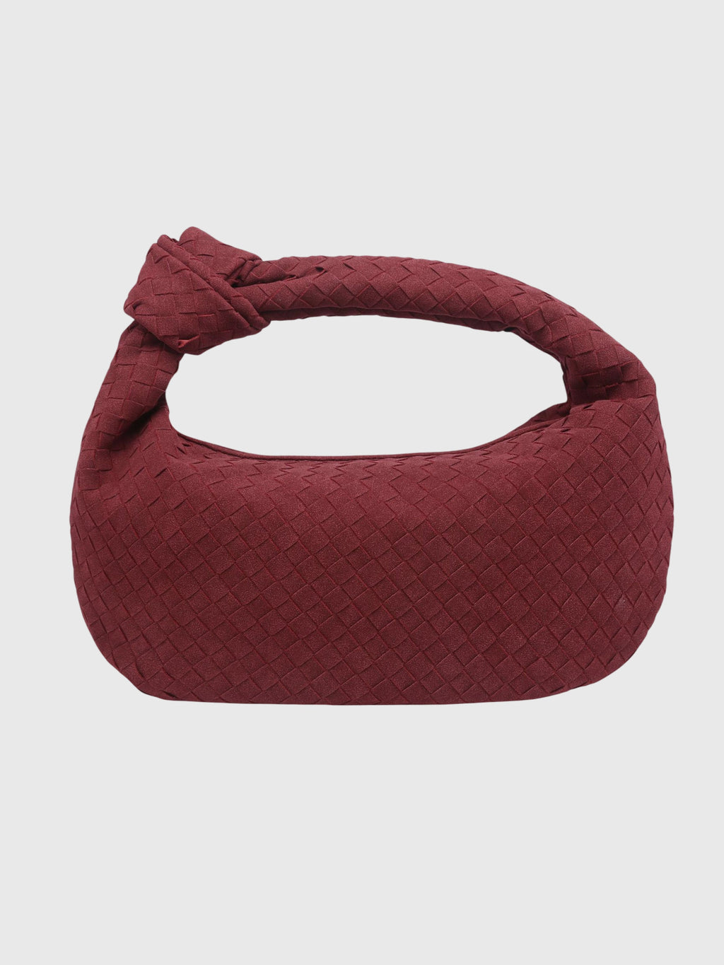 Borsa Donna Media in Suede Intrecciato – Stile Elegante con Nodo Quotidiano