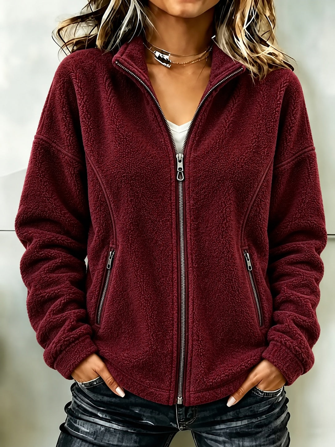 Cardigan pour femme à manches longues et coupe ample – Fluide et élégant