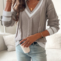 Taupe and white