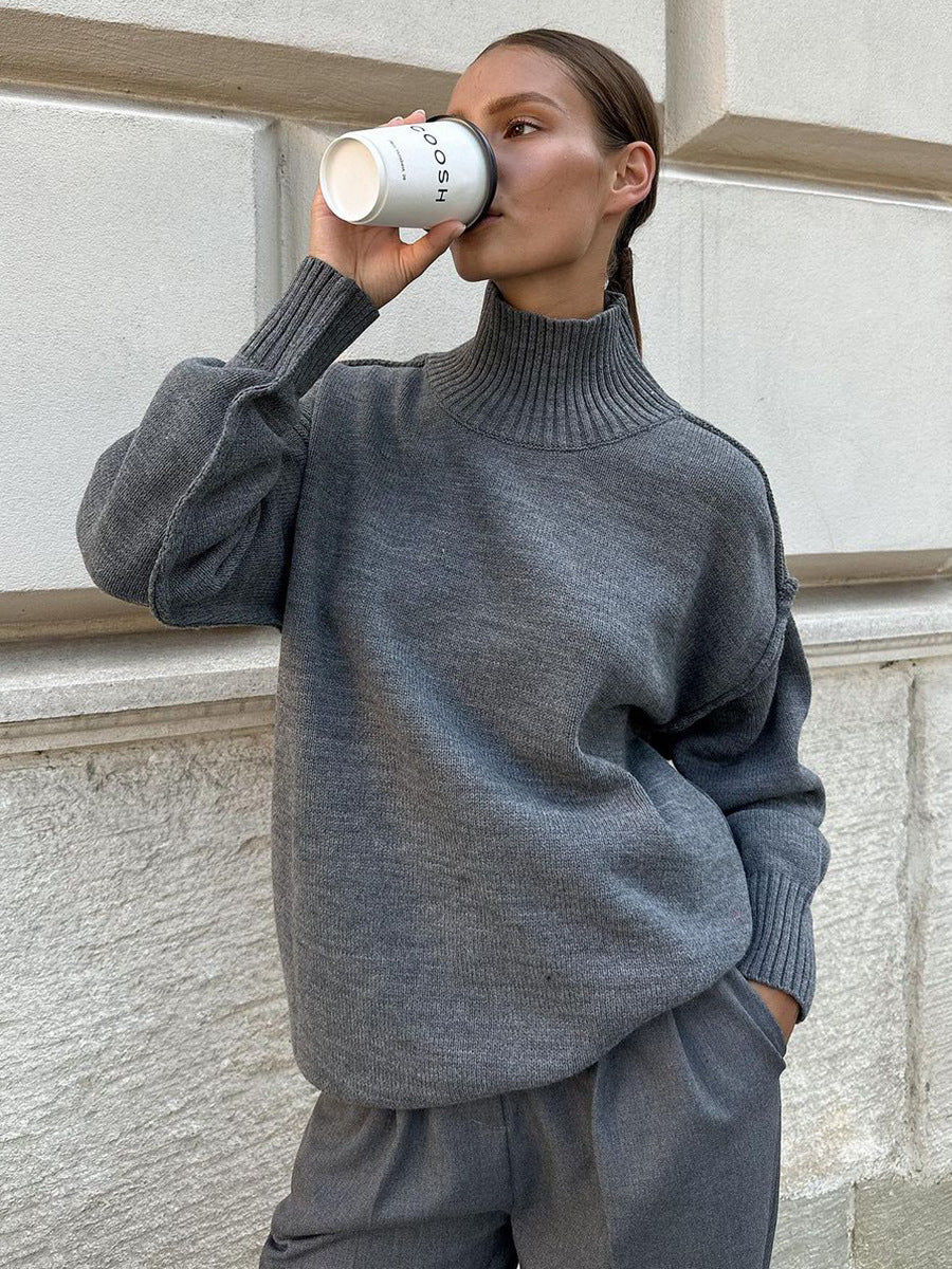 Maglione dolcevita donna spesso - Caldo e casual