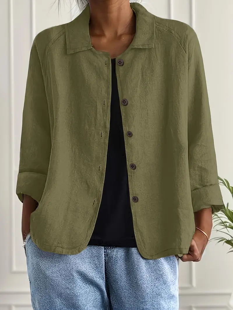 Blusa Casual Donna – Giacca Leggera Per Sovrapposizione Quotidiana