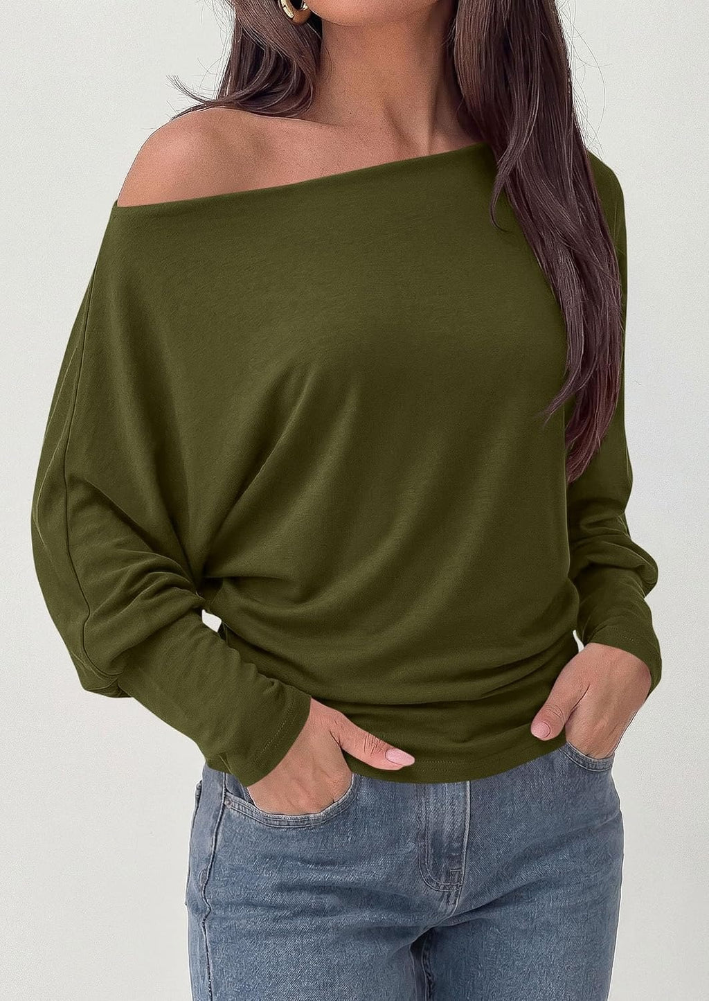 Top femme à manches chauve-souris - Polyvalent et doux